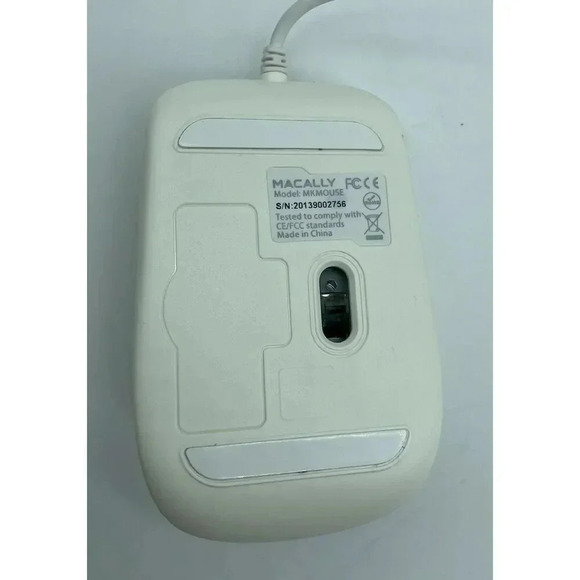 Macally USB Mouse Wired MAC Or Pc 3 Buttons Scroll Wheel MKMOUSE 1000 DPI Sensor - Picture 4 of 10